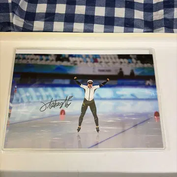 겨울 올림픽 금메달리스트 타카기 미호 스피드 스케이트 인증서 포함