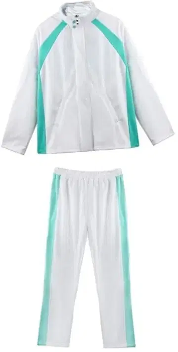 [새상품] 아오바죠사이 M 사이즈 상하의 저지 세트 하이큐