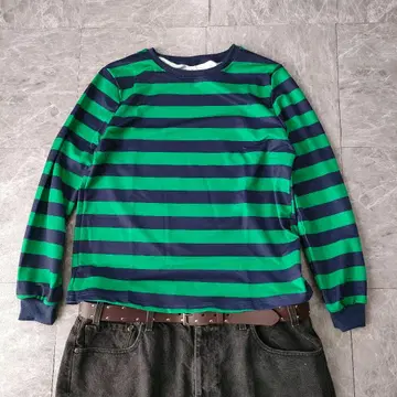 아카이브 보더 롱 슬리브 티 그린 2