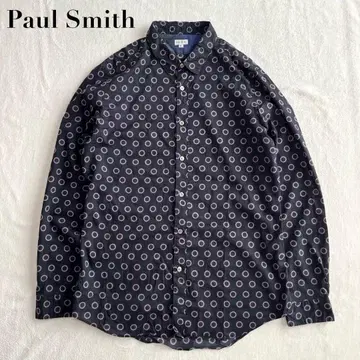 폴스미스 도트 무늬 올 패턴 긴팔 셔츠 XL 폴스미스 일본제