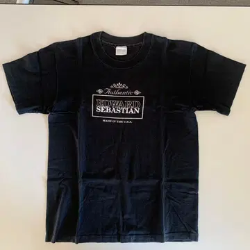 90s EDWARD SEBASTIAN 블랙 T셔츠 M USA 제