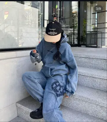 HTH 빈티지 라이크 하트 로고 셋업