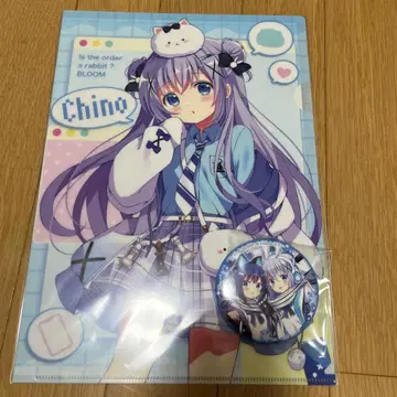 주문은 토끼입니까? BLOOM 아틀레 클리어 파일 캔뱃지 치노 후유