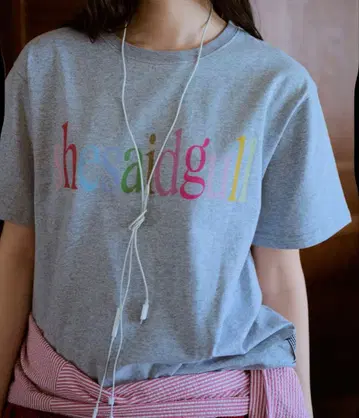 she said 갈매기 티셔츠 그레이