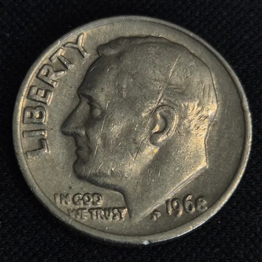 [EP. 1605] 1968 US 1 Dime Coin #옛날동전,#외국동전,#세계동전,#소품,#수집품 on Bunjang ...