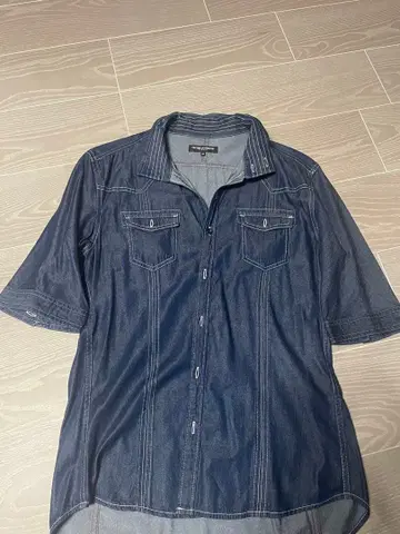 하이다웨이 니콜 남성용 데님풍 반팔 셔츠 사이즈 48 L 사이즈 상당