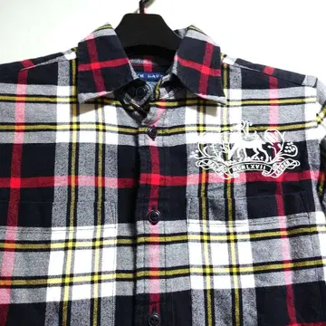 인기 있는 POLO 랄프 로렌 S 사이즈 플란넬 셔츠 체크 무늬