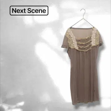 여성용 상의 롱 시어 비침 레이스 페미닌 걸리시 한국제