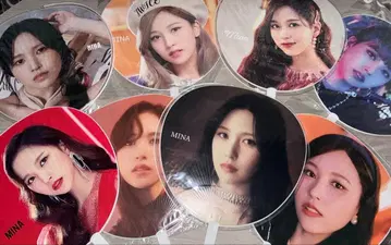 twice 미나 부채 묶음 판매