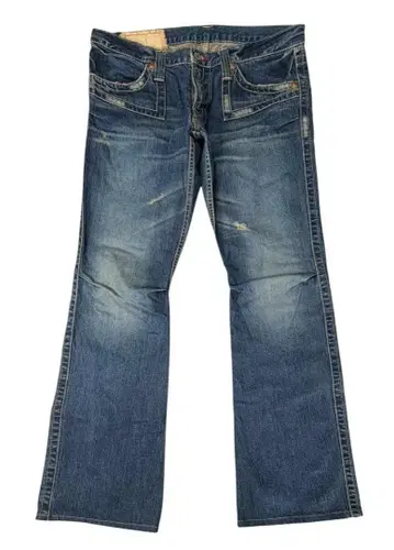 블루웨이 1164 데미지 가공 부츠컷 데님 팬츠 LL (34