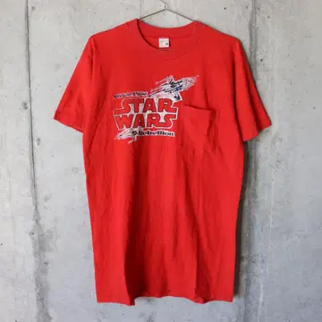 70s JC penny STAR WARS 레드 포켓 T셔츠