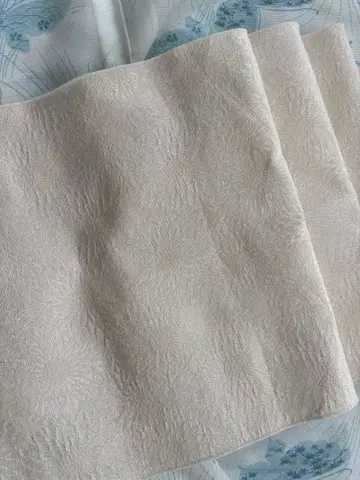 어른용 헤코오비 화이트 아이보리 꽃무늬 해바라기 국화