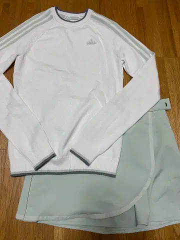 adidas 스웨터 x 랩 스커트 셋업