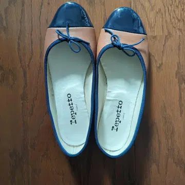 Repetto 발레 슈즈 37 베이지/네이비