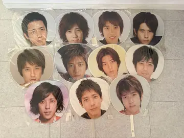 아라시 니노미야 카즈나리 역대 부채 19장 + 아라시 집합 4장