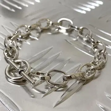 실버 925 팔찌 하드웨어 만텔 체인 실버