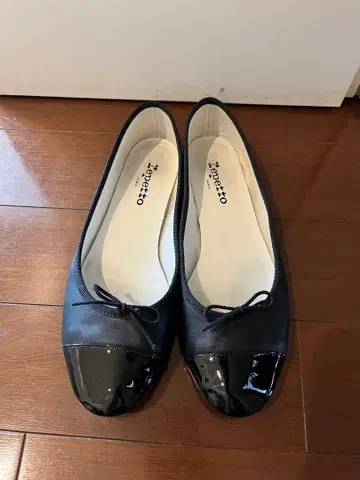 새상품급 Repetto 발레 슈즈 블랙 38.5 (더스트백 포함)