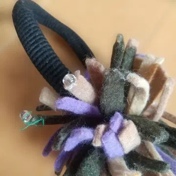 아렛타 펠트 새틴 머리끈 (3개 세트)