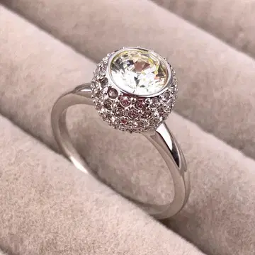 16호 스와로브스키 반지 반지 대형 큐빅 SWAROVSKI