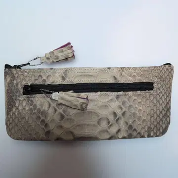 금색 장지갑 W 지퍼 카드 12개 화이트 블랙 대처분 세일