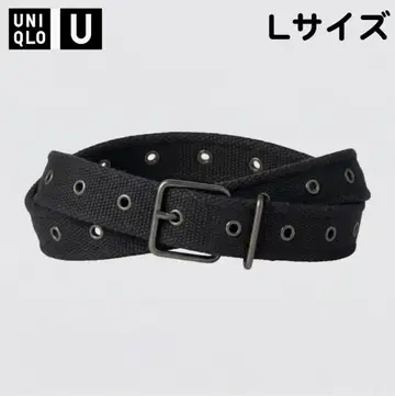 유니클로 U 테이프 벨트 블랙 L
