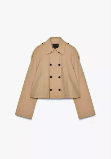 자라 숏 케이프 트렌치코트