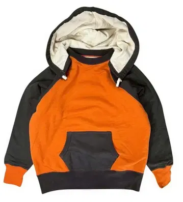 프리휠러스 더블 페이스 후드티 브론즈 오렌지/블랙 44