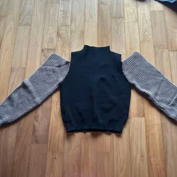 MURUA 니트 스웨터 오픈 숄더 니트