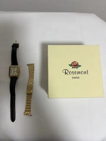 Rosemont 스퀘어 페이스 시계 별도 벨트 포함