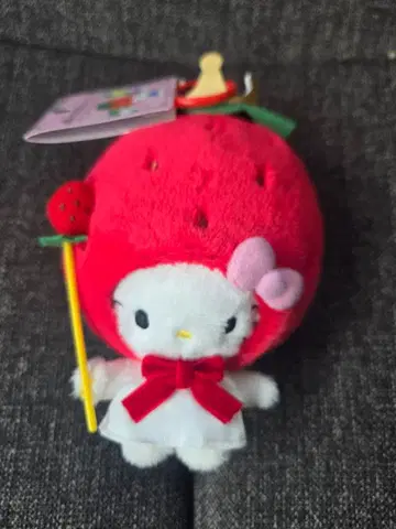 야마나시 딸기 왕자님 뮤지엄 마스코트 키티 봉제 인형 참