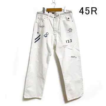 [ 45R 포티파이브 ] 화이트 셀비지 908 요트맨