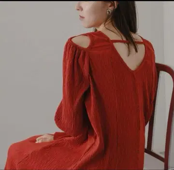 kastane 컷 아웃 원피스 레드 빨간색 카스타네