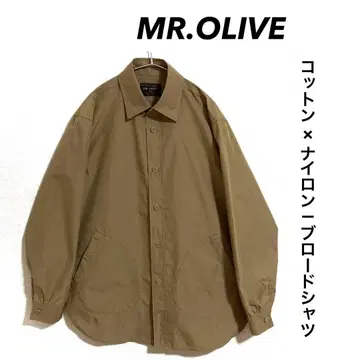 MR.OLIVE 브로드 코튼 x 나일론 셔츠 일본제
