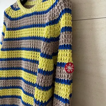 CAVEMPT STRIPE LOOSE WAFFLE KNIT #2 | 니트/스웨터 | 번개장터 중고거래