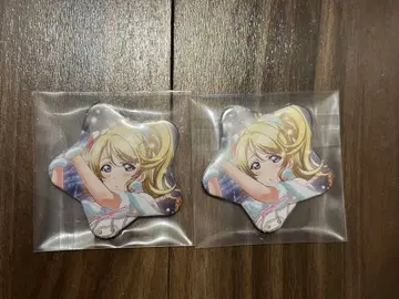 러브 라이브 아야세 에리 atre 한정판 별 모양 캔뱃지 세트