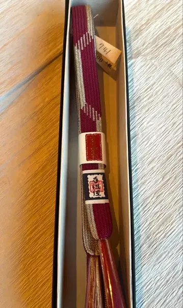 허리띠 미사용 새상품 순수 실크 손뜨개 끈