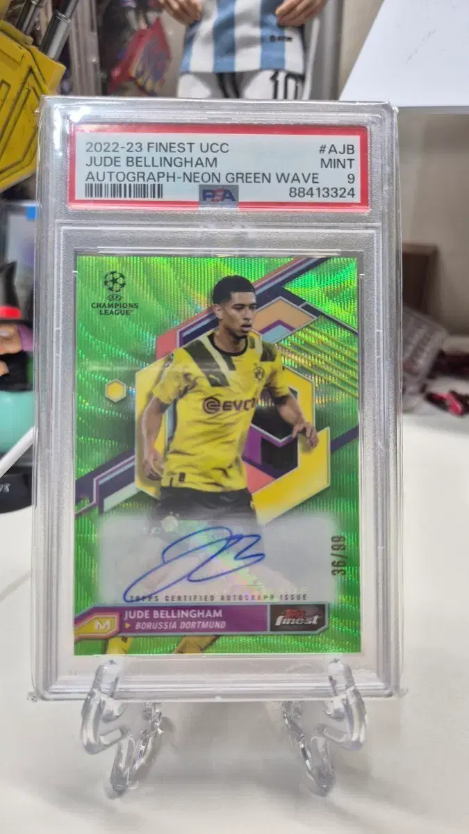 2022-23 topps finest 주드 벨링엄 PSA9등급 오토 카드
