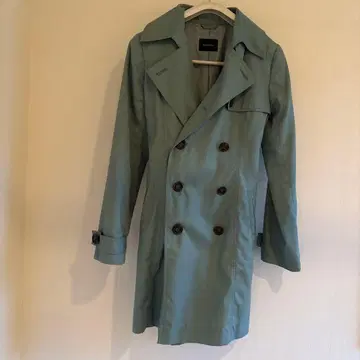 Doux archives 라이트 블루 트렌치코트