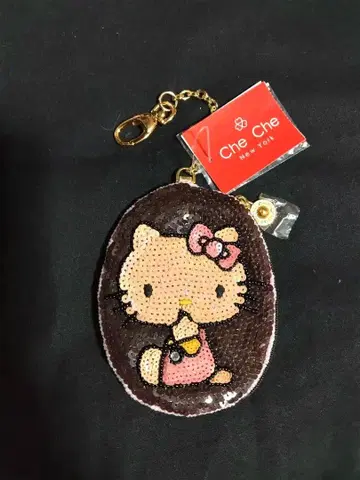 미사용 새상품 Che Che New York 키티 스팽글 코인 케이스