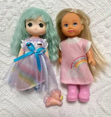 몽환룩 미키와 금발 친구 인형 유니콘 포함