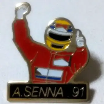 F1 A.SENNA 91 핀 배지 아일톤 세나 프랑스 한정판 핀즈