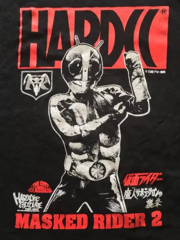 새상품 하드코어 초콜릿 가면라이더 2호 T셔츠 M사이즈 폐판