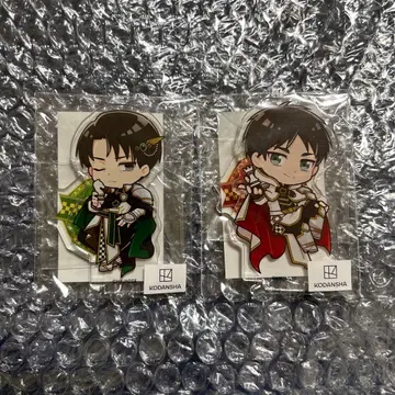 진격의 거인 마루쿠지 체스 SD 캐릭터 아크릴 스탠드 리바이 엘렌