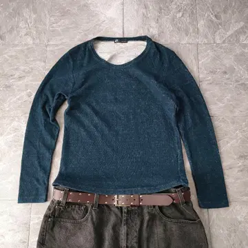 archive long sleeve tee deep navy y2k 2