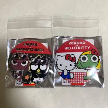 개구리 중사 케로로 산리오 캔뱃지 케로로 기로로 키티 바츠마루