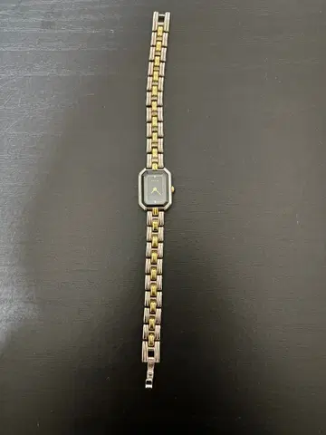 MCM 스퀘어 쿼츠 손목시계 콤비 컬러 골드 실버 & 골드