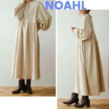 [ 미사용 새상품 ] NOAHL 노알 긴팔 롱 원피스 아이보리