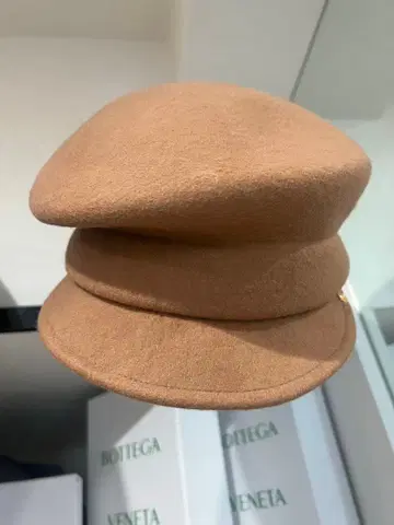 카시라 울 베이지 헌팅 캡