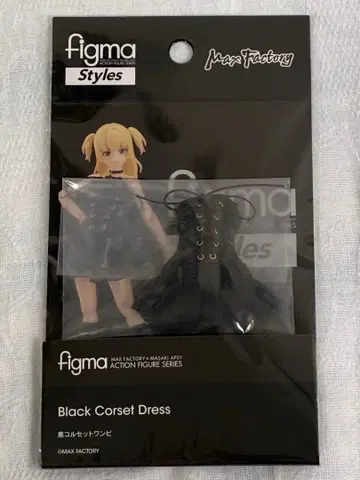 [미개봉 새상품] figma Styles 블랙 코르셋 원피스