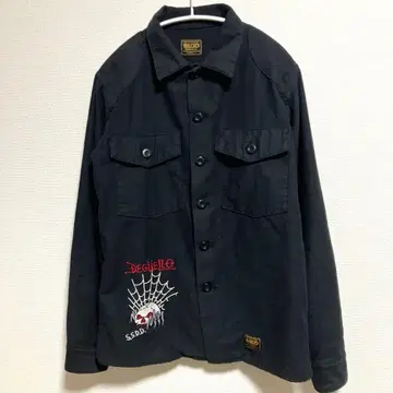 FUCT SSDD 팩트 셔츠 자켓 일본제 거미 해골 레어